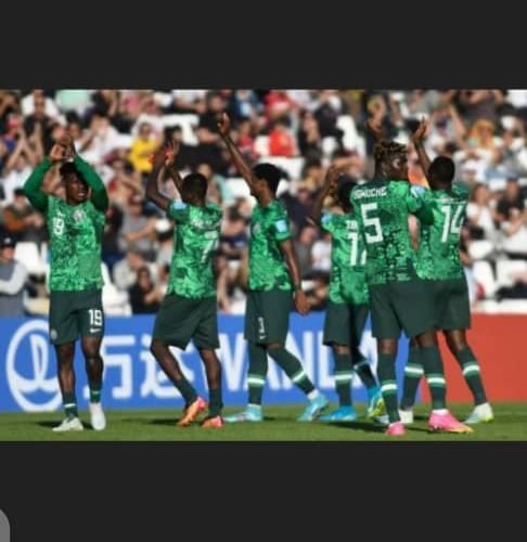 News Breaking: Flying Eagles Celebrate Victory As They Defeat Argentina, Zoom Into Quarter-Finals