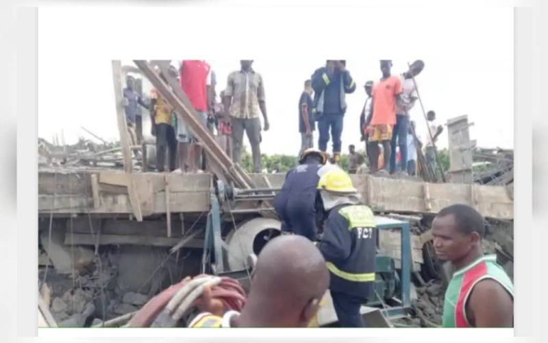 Just In: Multi-Storey Building Collapses In Abuja; Many Feared Dead, Others Trapped