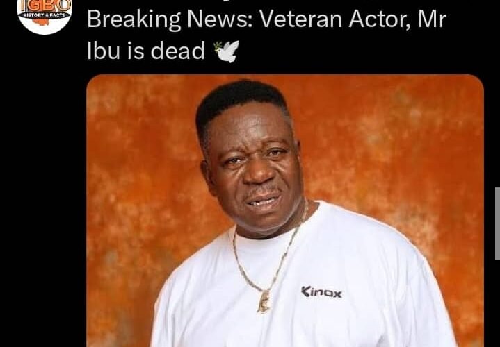 Popular Nollywood  Actor, Mr. Ibu Is Dead