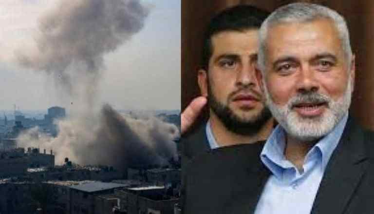 Israeli Airstrike Kills 3 Sons, 3 Grandchildren Of Hamas Leader, Haniyeh