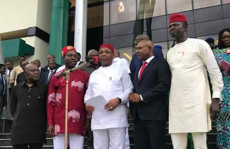 Obasanjo Moves For Nnamdi Kanu’s Release, Joins South East Governors’ Meeting