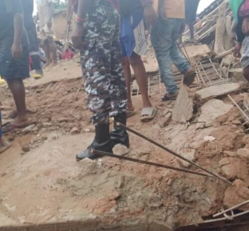 Many Feared Dead As 2-Storey Building Collapses In Anambra Market