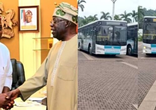 President Tinubu Commissions CNG Buses Produced By Innoson Motors