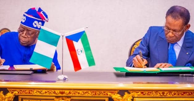 President Tinubu, Equatorial Guinea President Sign Agreement On Gas Pipeline