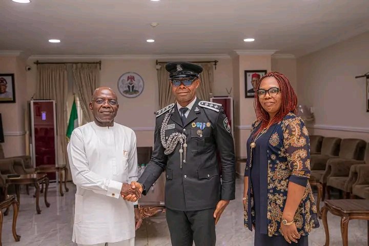 DSP. Godwin Okore Visits Governor Otti, Expresses Gratitude As He Prepares To Leave For USA Studies