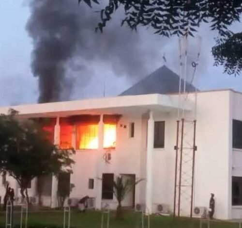 Fire Guts Katsina State Government House