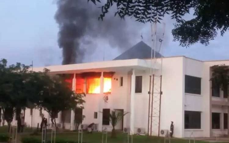 Fire Guts Katsina State Government House