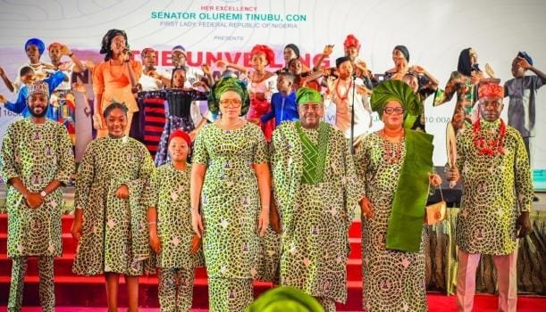 First Lady Of Nigeria, Remi Tinubu Unveils National Unity Fabric