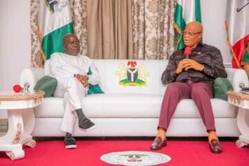 Governor Alex Otti Pays Condolence Visit To The Governor Of Akwa Ibom State, Pastor Umo Eno