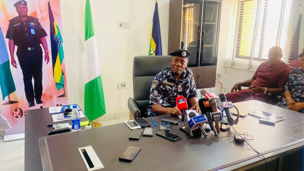 Press Briefing, Parade Of Crime Suspects And Exhibits By CP Danladi Isa, The Commissioner Of Police, ABIA State Command 2 IMG 20241031 WA00551 1