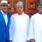 Yahaya Bello, Gov. Ododo Visit FCT Minister Nyesom Wike