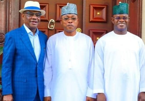 Yahaya Bello, Gov. Ododo Visit FCT Minister Nyesom Wike