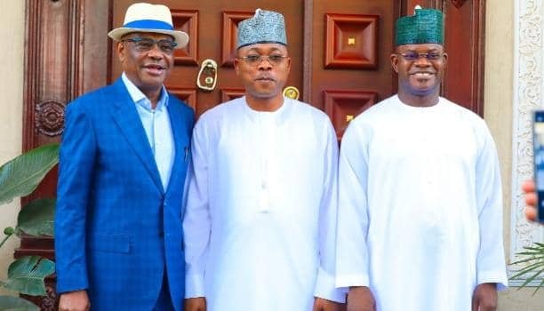 Yahaya Bello, Gov. Ododo Visit FCT Minister Nyesom Wike