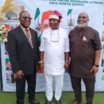 Ohafia Council Mayor, Chief Eleanya Kalu Joined The Commissioner For Information, Prince Okey Kanu (Representing Gov. Otti) To Unveil ATTNEWS Abia North Office In Ohafia LGA