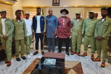 NYSC Members Posted To Ohafia LGA Pays A Courtesy Visit To The Executive Mayor, Chief Eleanya Ojuu Kalu