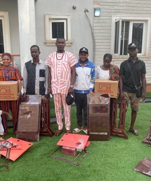 Ikenna Ukwa Empowers Artisans With Brand New Sewing Machines