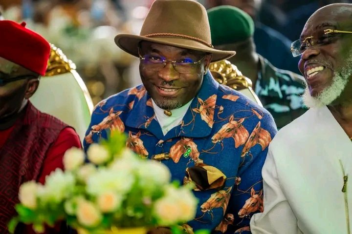 Gov. Otti To Take A Second Look At Pensioners' Issue, Congratulates Senator Adighije On His Birthday 10 1742707035050