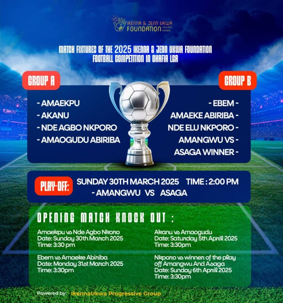 Match Fixtures Of The 2025 Ikenna & Jenny Ukwa Foundation Football Competition In Ohafia LGA 3 IMG 20250328 WA00121