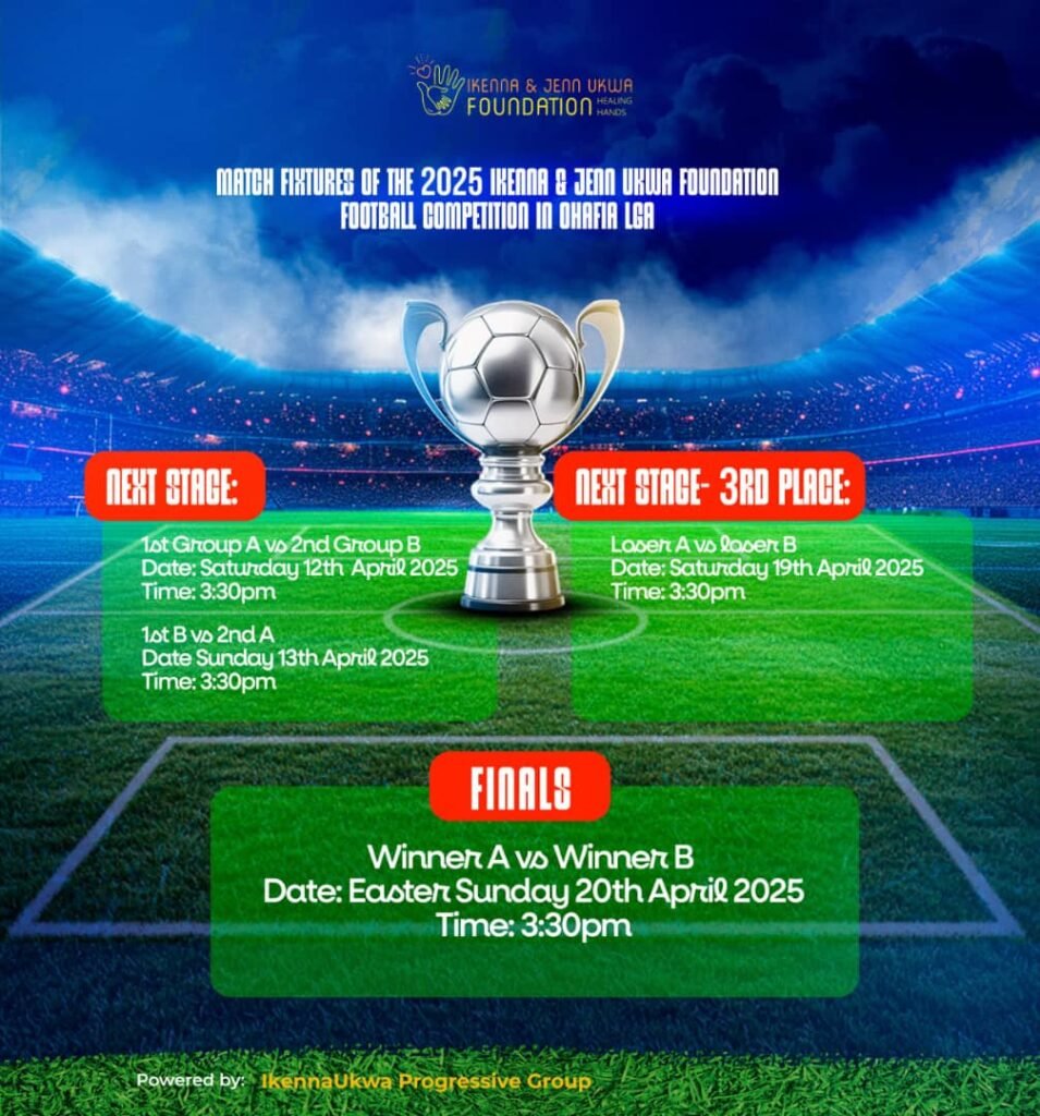 Match Fixtures Of The 2025 Ikenna & Jenny Ukwa Foundation Football Competition In Ohafia LGA 2 IMG 20250328 WA00131