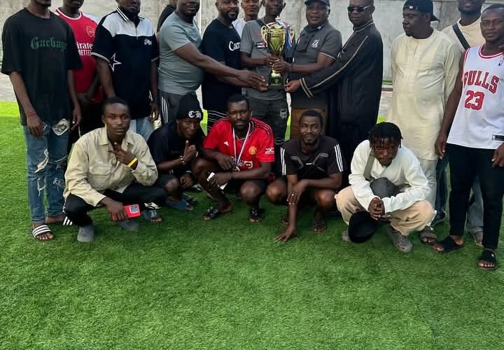Ikenna And Jenn Ukwa Foundation Football Competition: Amaekpu FC Presents Trophy To Ikenna Nicolas Ukwa