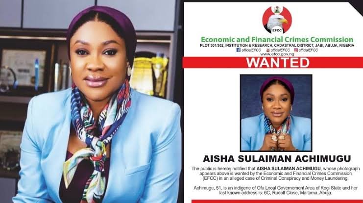 EFCC ‘Arrest’ Aisha Achimugu Upon Arrival At ABUJA Airport