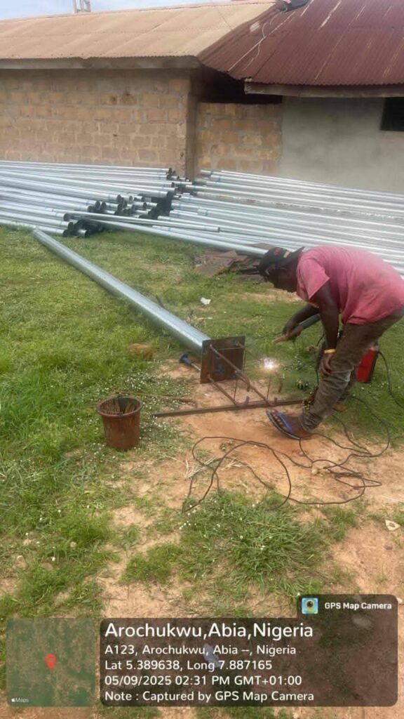 Update On The Ongoing Installation Of Solar Powered Street Lights In Arochukwu, Facilitated By Ikenna Ukwa 7 FB IMG 1746882836891