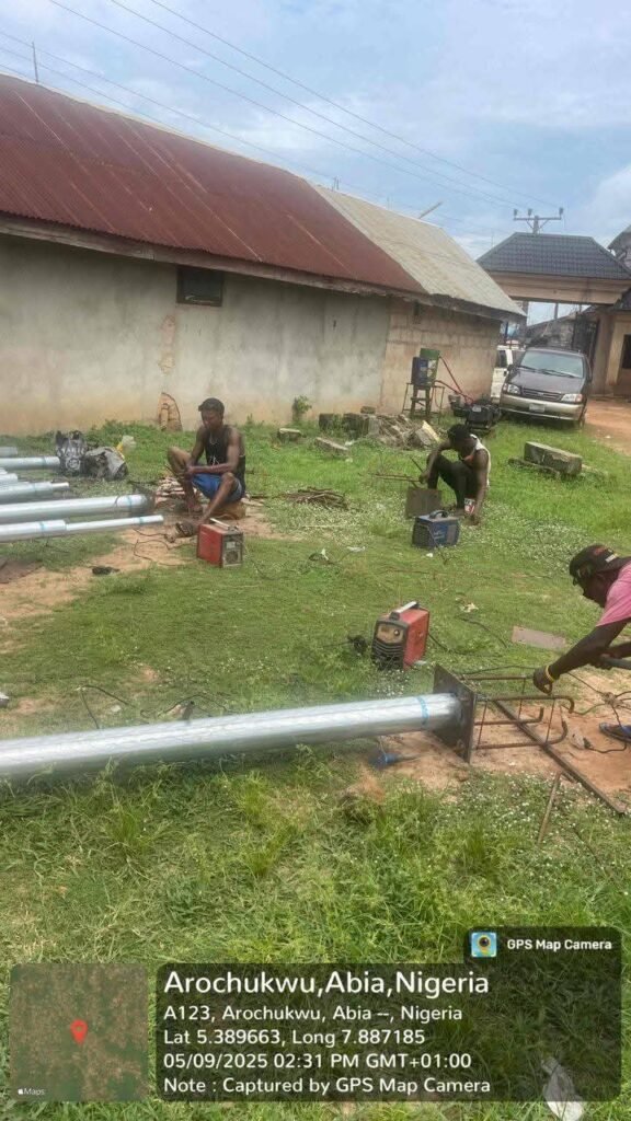 Update On The Ongoing Installation Of Solar Powered Street Lights In Arochukwu, Facilitated By Ikenna Ukwa 6 FB IMG 1746882851439