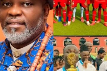 Double Honors: Ohafia Mayor Felicitate With Ahudiya Nnem Football Club Of Abiriba And ABIA Warriors Football Club Of Umuahia