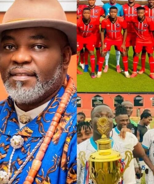 Double Honors: Ohafia Mayor Felicitate With Ahudiya Nnem Football Club Of Abiriba And ABIA Warriors Football Club Of Umuahia