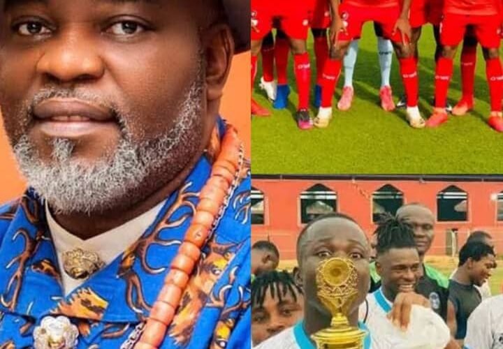 Double Honors: Ohafia Mayor Felicitate With Ahudiya Nnem Football Club Of Abiriba And ABIA Warriors Football Club Of Umuahia