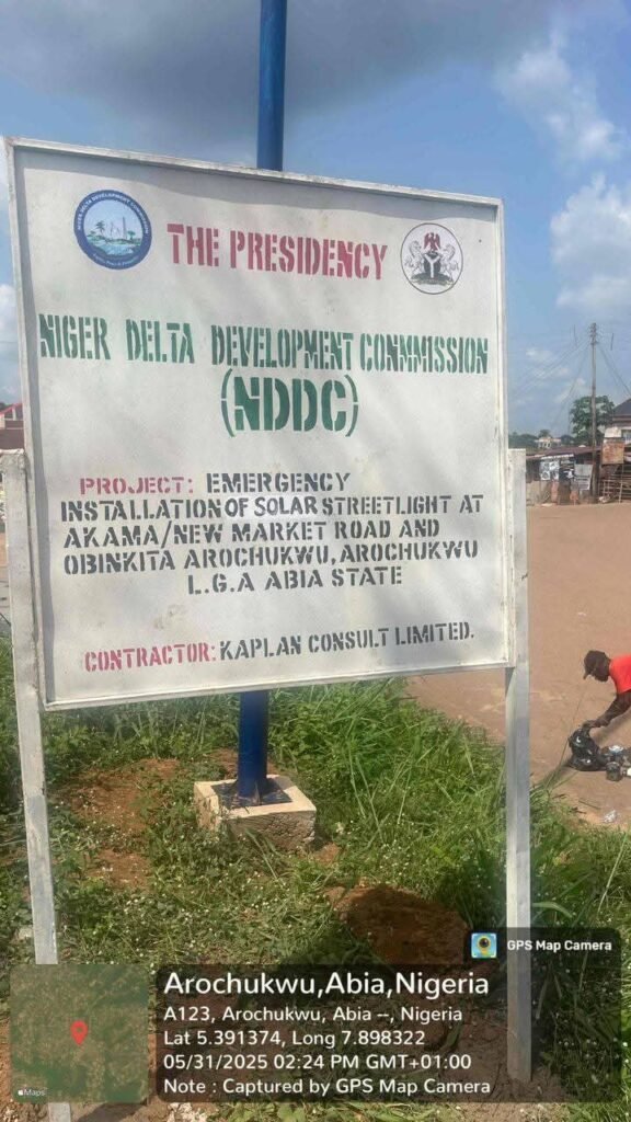 Promise Made, Promise Kept As Contractor Completes The Installation Of Solar Powered Street Lights In Arochukwu, Attracted By Ikenna Ukwa 6 FB IMG 1749212024933