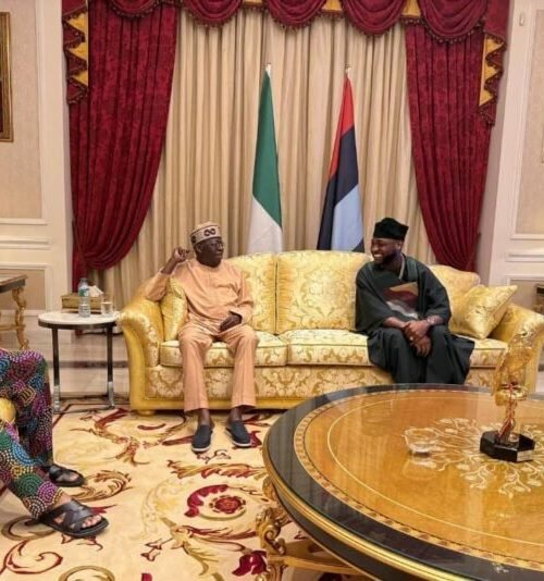 Amid Defection Rumour, Governor. Adeleke, Davido Meet Tinubu In Lagos