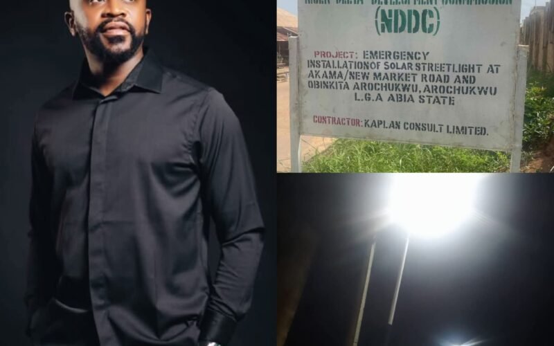 Promise Made, Promise Kept As Contractor Completes The Installation Of Solar Powered Street Lights In Arochukwu, Attracted By Ikenna Ukwa