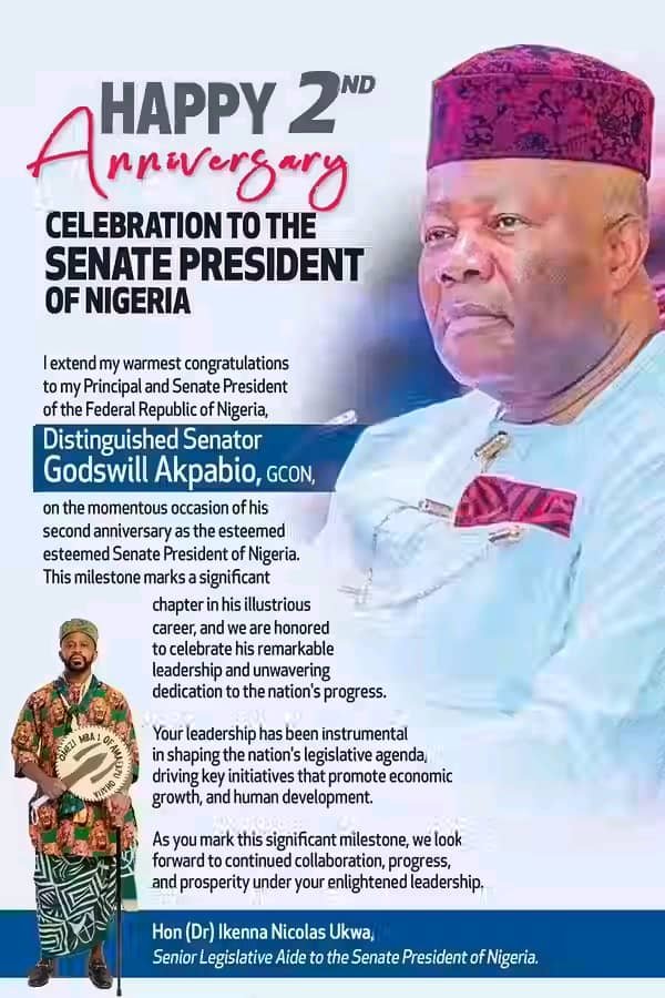 Ikenna Ukwa Celebrates 2nd Anniversary Of The Senate President Of Nigeria, Distinguished Senator Godswill Obot Akpabio, GCON 2 IMG 20250612 WA0052