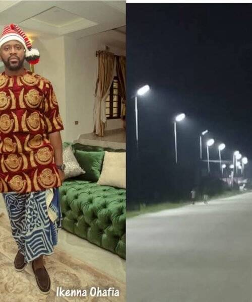Ikenna Ukwa Facilitates Solar Powered Street Lights To Amaekpu & Elu Communities In Ohafia