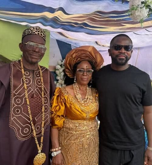 Ikenna Ukwa Rejoices With Uche Ogboso & Wife On Their Wedding/Trading Marriage Ceremony