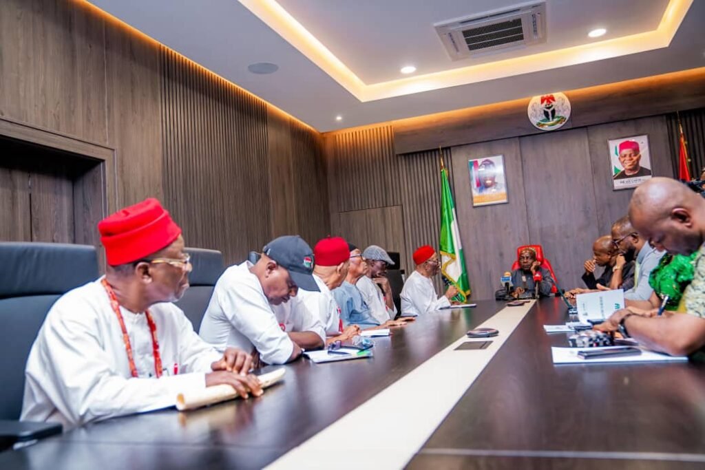 National Leadership Of NUP Meets Governor Otti, Apologizes On Behalf Of State NUP, As Governor Otti Reassures Commitment To Revisit Agreement With Pensioners 5 IMG 20250723 WA0011