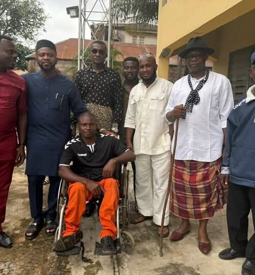 Ikenna Ukwa Provides Modern Brand New Wheelchair To Mr. Ben James