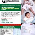 An Appeal For Medical Help: Re: Othniel Chimdiomimi-Amogu Ukoha For Cochlear Implant – Presbyterian Reverend Cries Out For Help