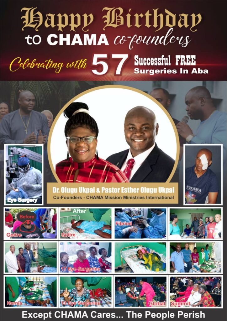 Happy Birthday To CHAMA Co-Founders - Celebrating With 57 Successful Free Surgeries In Aba 2 IMG 20250829 WA0042