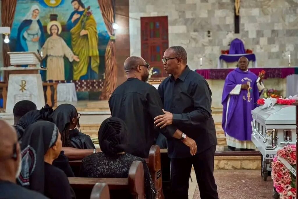 Peter Obi At The Burial Of Late Miss Somtochukwu Maduagwu, The Arise News Journalist 4 8239