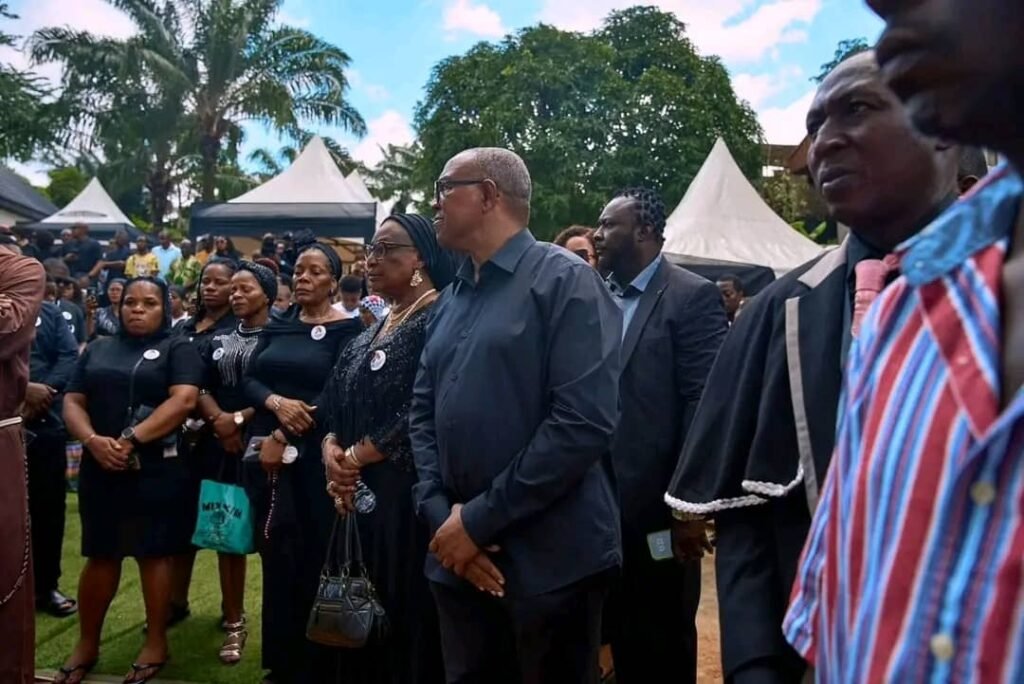 Peter Obi At The Burial Of Late Miss Somtochukwu Maduagwu, The Arise News Journalist 3 8242