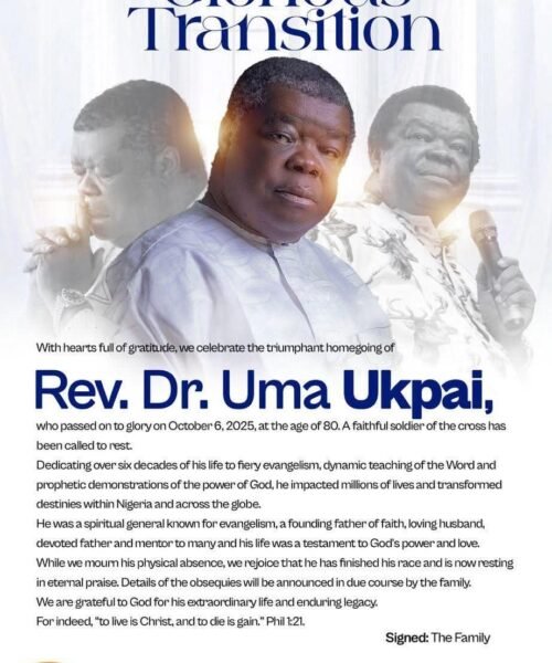 Hon. Dr. Ikenna Nicolas  Ukwa Condoles With The Families Of Late Rev. Dr. Uma Ukpai