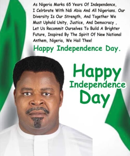 Ambassador Dr. Osita Offor’s Message On Nigeria’s 65th Independence Day