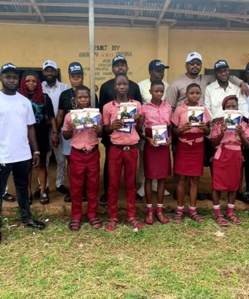 Ikenna Ukwa Donates Customized Exercise Books & Other Academic Materials To Secondary Schools In Eziafor And Ndi Ibe Ohafia