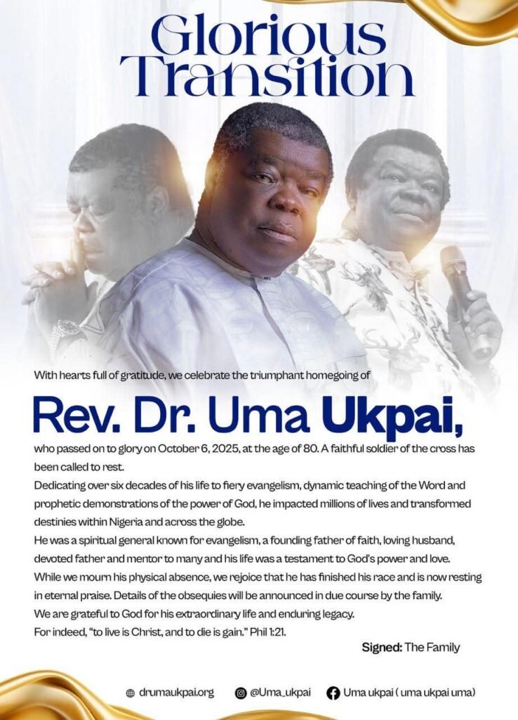 Ikwu Umuolugu Ohafia Mourns Our Patriarch, Rev Dr Uma Ukpai 2 IMG 20251013 WA0034