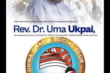 Onwa Ohafia Social Club Mourn The Demise Of God’s Own General Rev. Dr. Uma Ukpai
