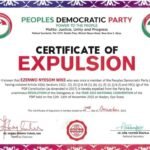 PDP Issues Expulsion Certificates To Wike, Fayose, Others