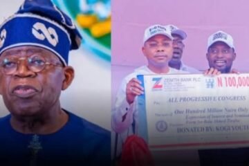 2027: Youths Donate N100m To Tinubu To Buy Re-election Nomination Form