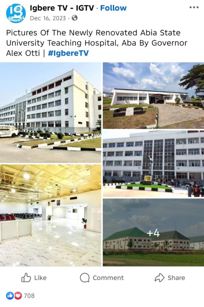 Where Are The Hospitals? - They Are In Abia, Not In Your Social Media Propaganda- By Prof Chukwuemeka Ifegwu Eke 3 1000021793
